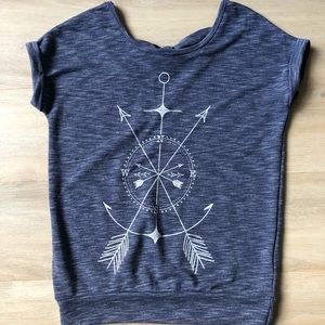 Heathered blue t shirt from Ardene XS